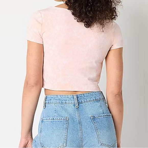 Forever 21 Pink Scoop Neck Short Sleeve Crop Top Size Medium New With Ta… - Picture 5 of 8